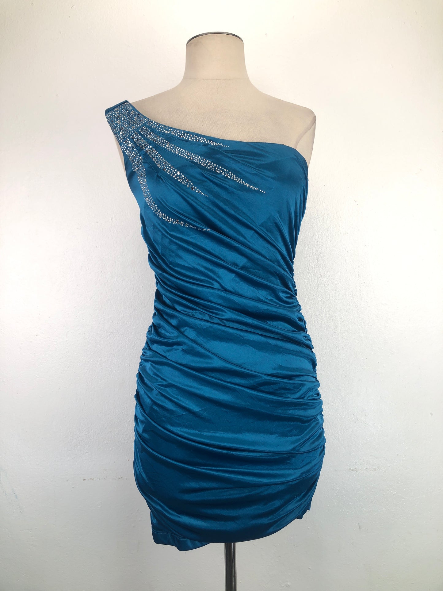Vestido Azul City triangles