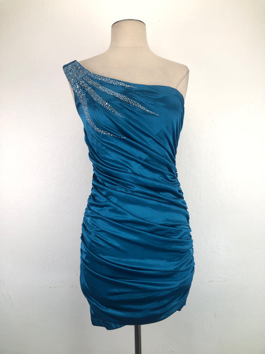 Vestido Azul City triangles