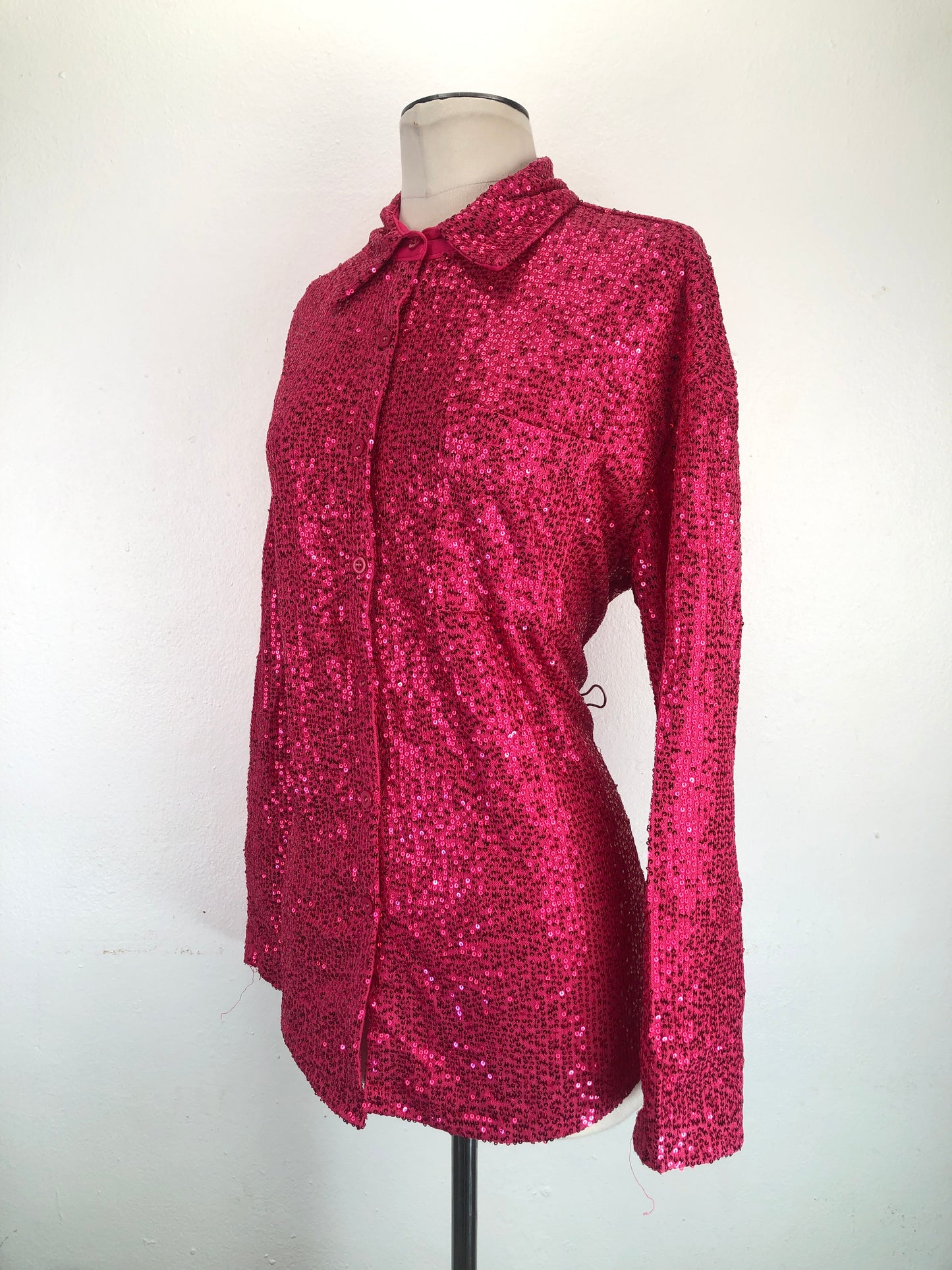 Camisa Rosado de Brillo Variangis