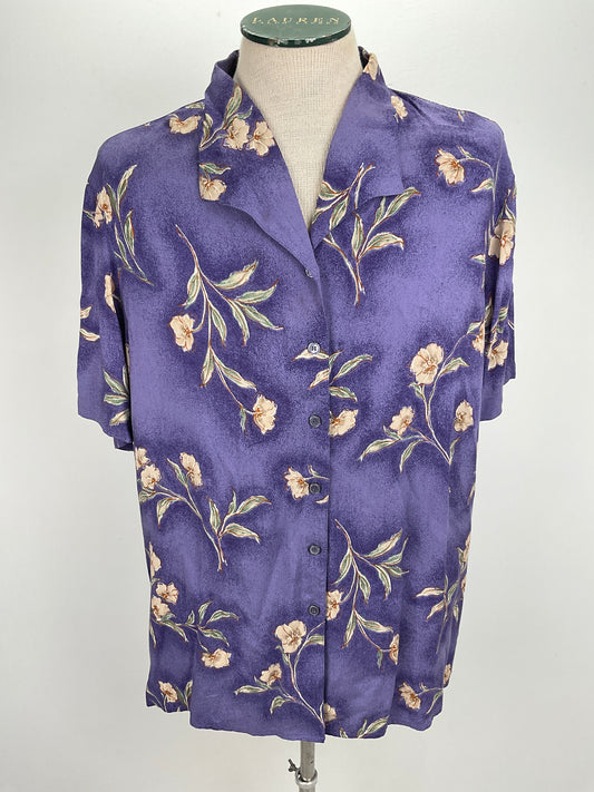 Camisa Morado Floral Alfred Dunner