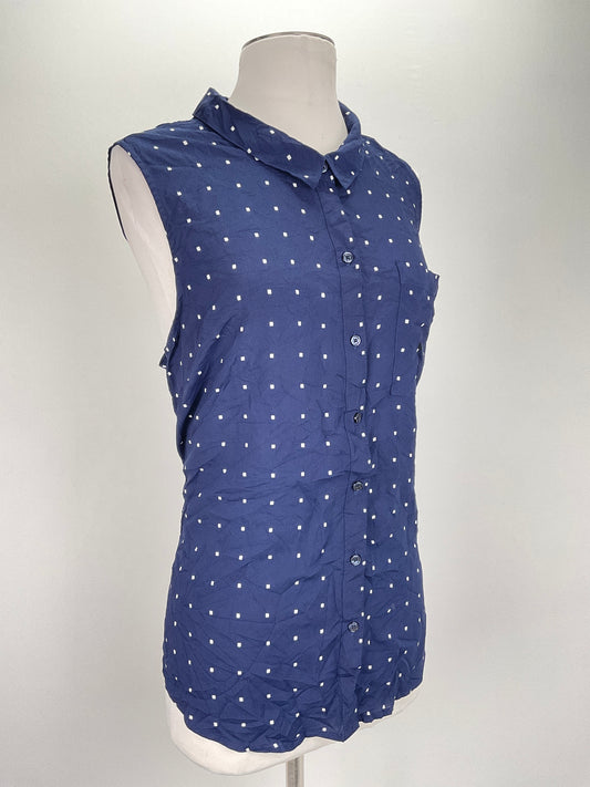 Blusa Azul marino de Cuadro Old Navy