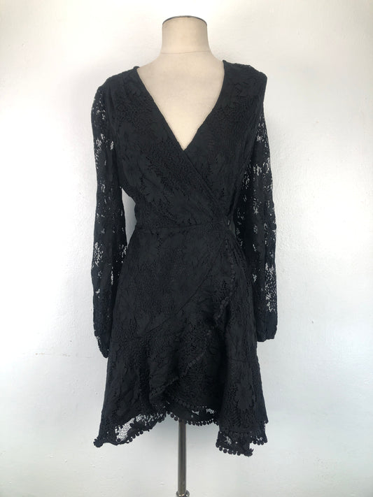 Vestido Negro de Floral Variangis