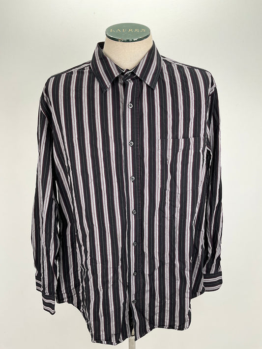 Camisa Negro de Rayas George