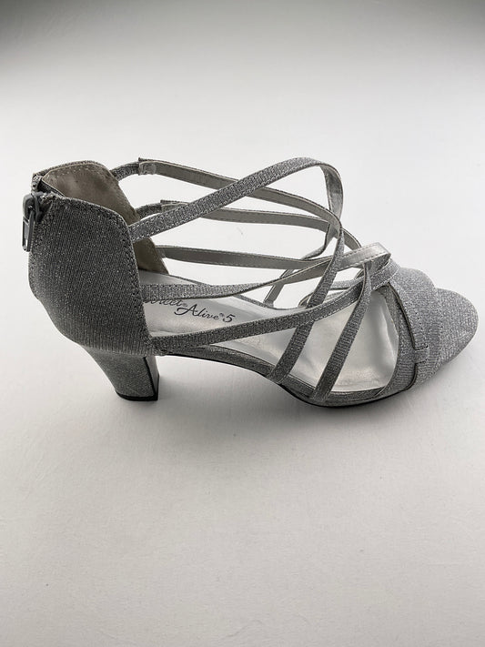 Zapatilla Plateado de Tacón Easy Street