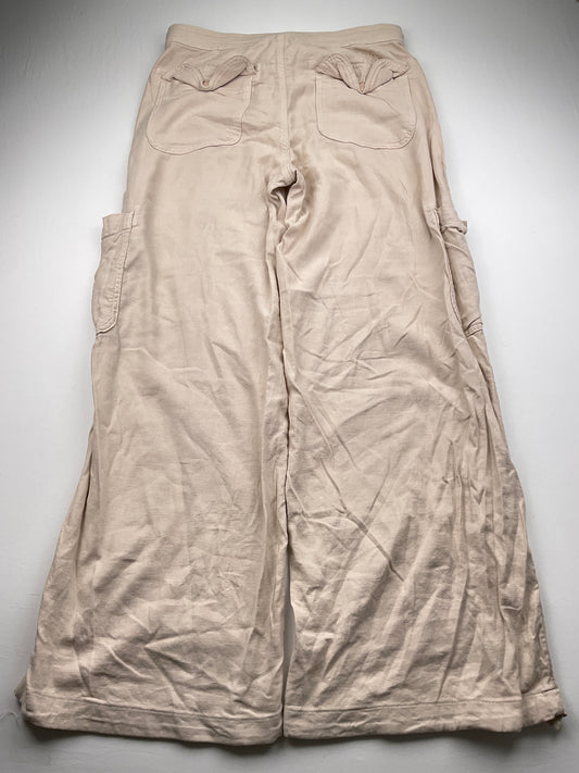 Pantalon Palazzo Crema American Eagle