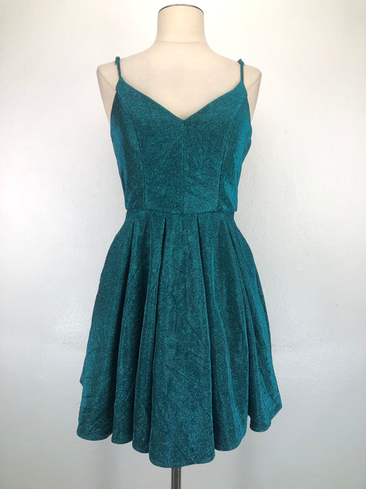 Vestido de Fiesta Verde Brillo B. Darlin