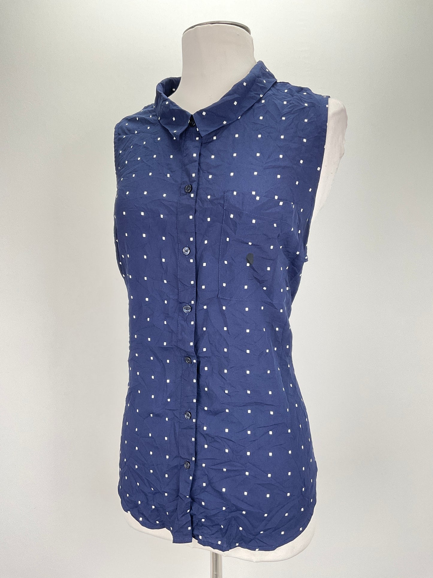 Blusa Azul marino de Cuadro Old Navy