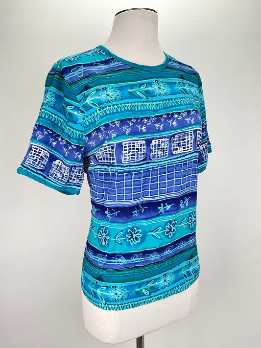 Blusa Azul Floral Lindsey Scott