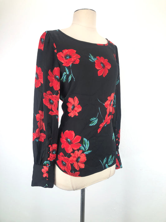 Blusa Negro de Flores Express
