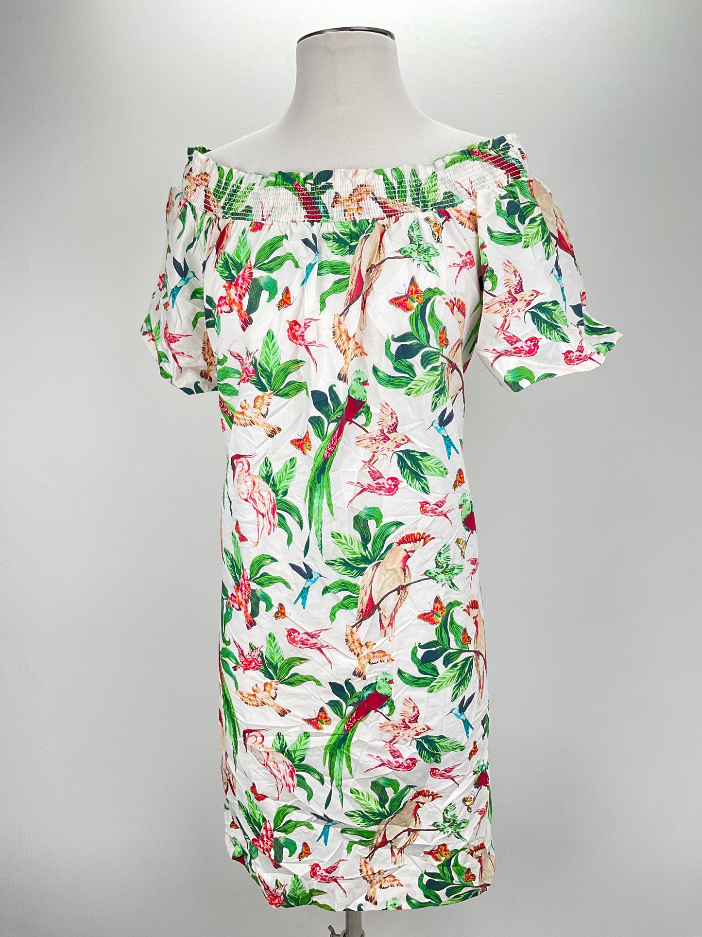 Vestido Blanco Floral Ann Taylor