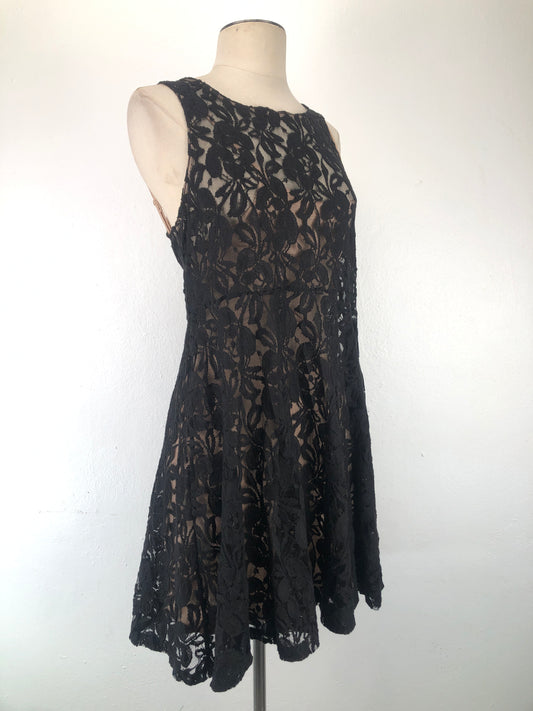 Vestido Negro de Floral People