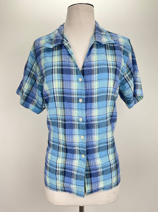 Camisa Azul de Cuadro Nick sarah