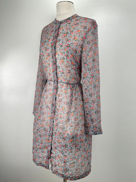 Vestido Gris floral French Connetion