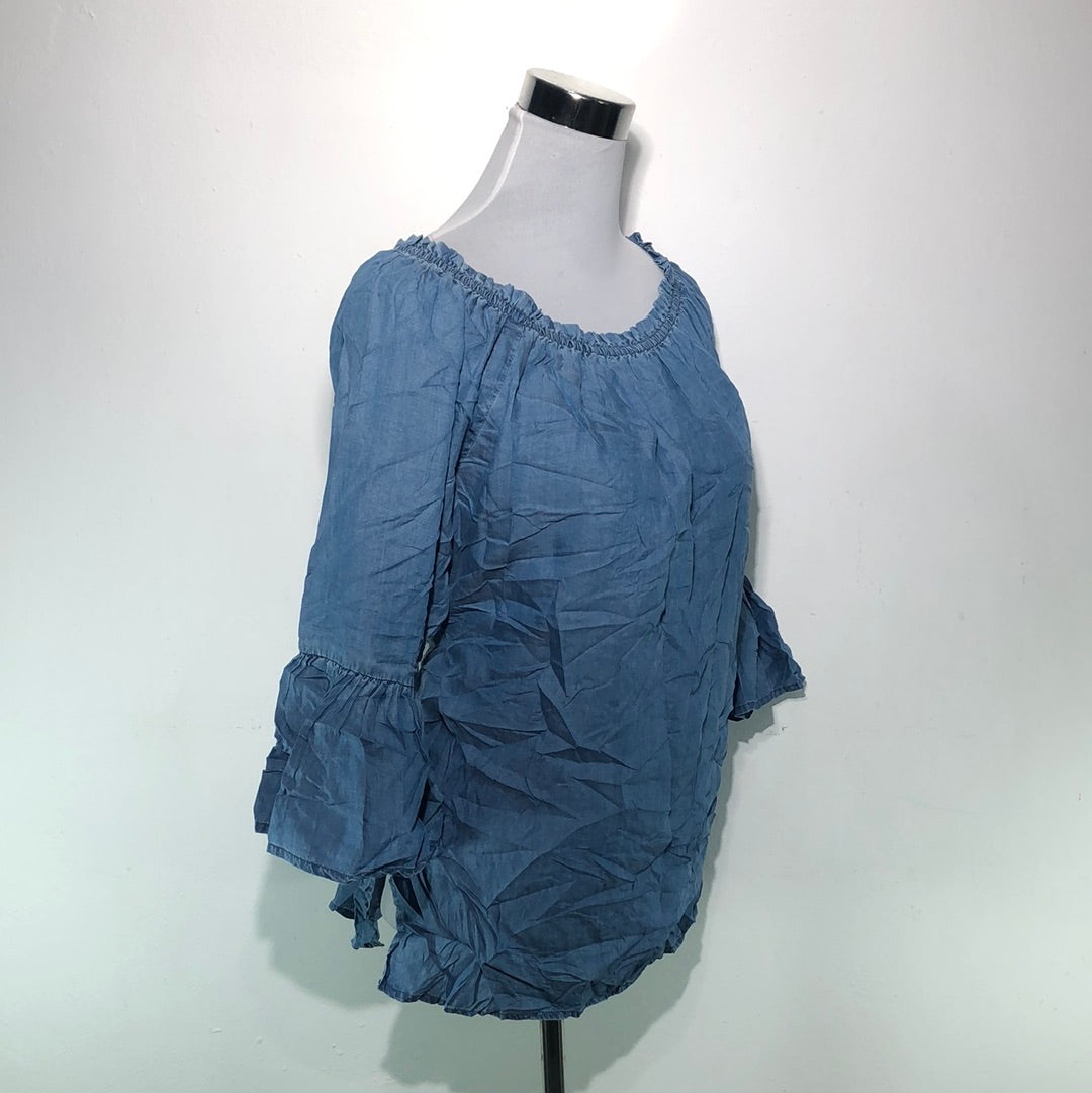 Blusa Jeans Azul Karen Kane