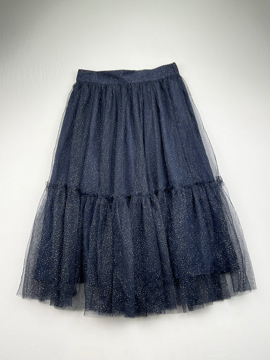 Falda Azul marino de Lunares Time and Tru