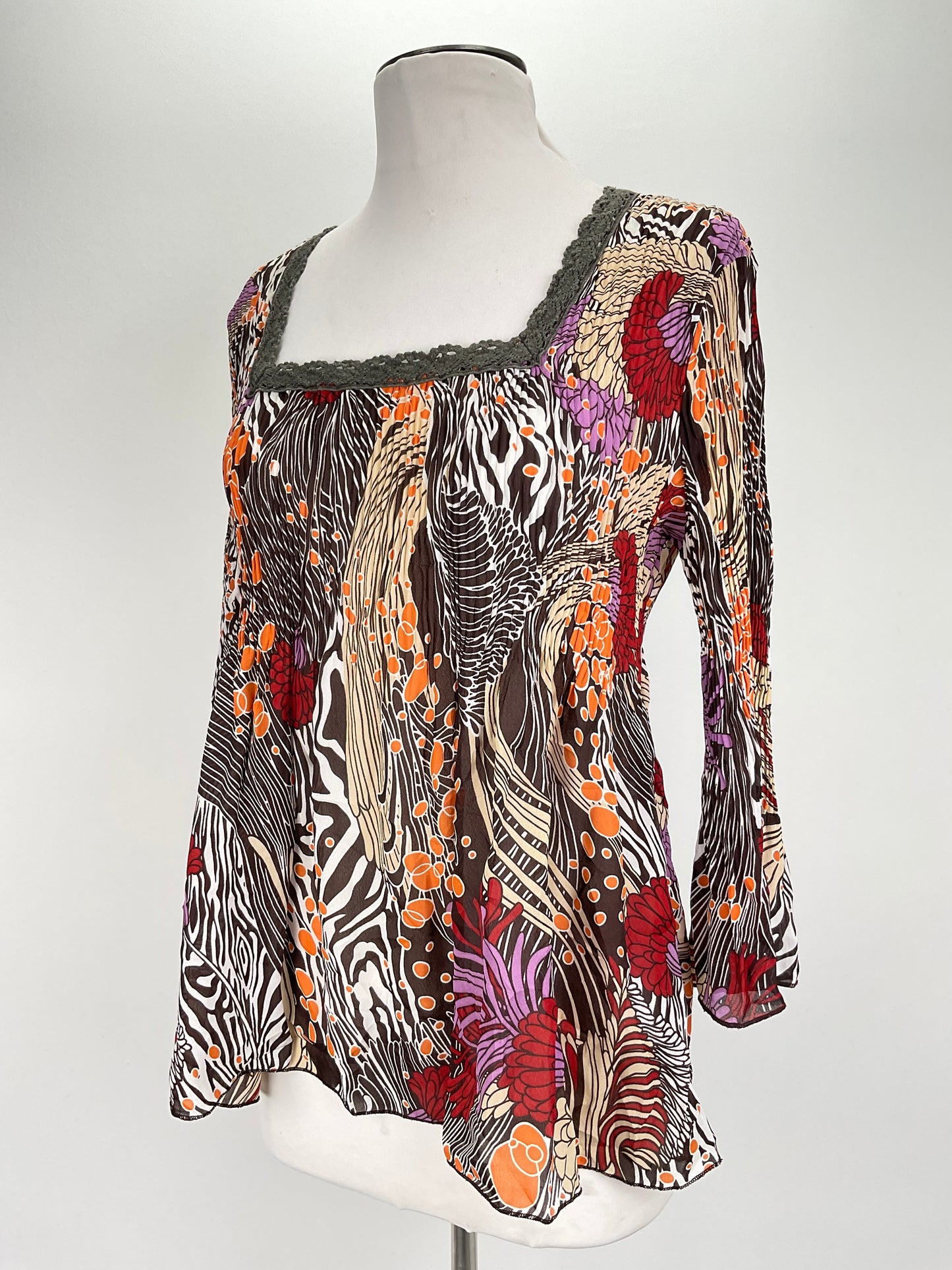 Blusa Multicolor Plisse