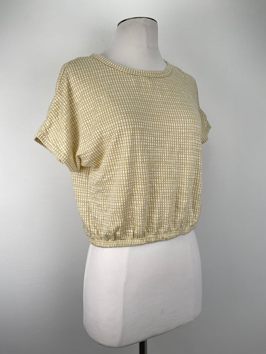 Camiseta Crema de Cuadro Caution to the Wild