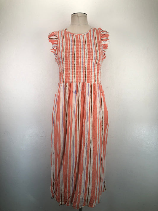 Vestido Raranje de Rayas New Day