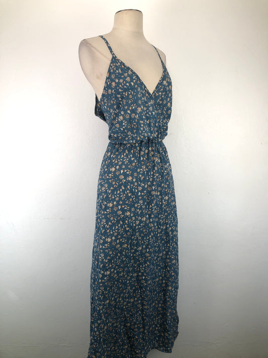 Vestido Gris azulado Floral Shein