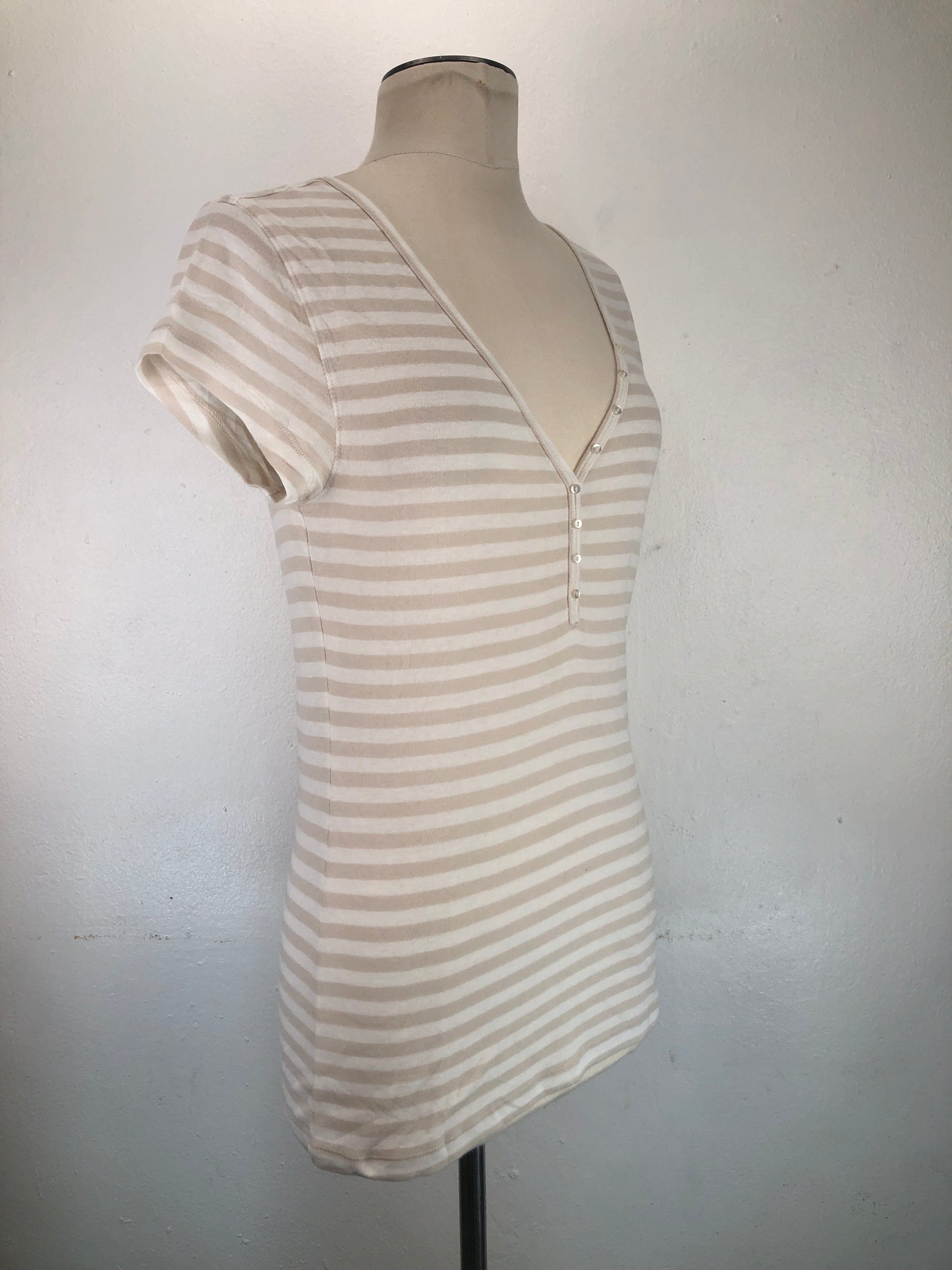 Camiseta Crema de Rayas Perfect