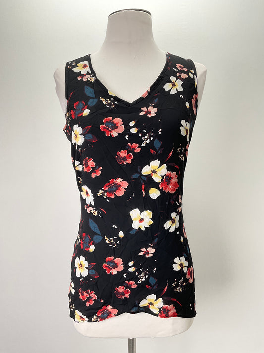 Blusa Negro Floral Chelsea Theodore