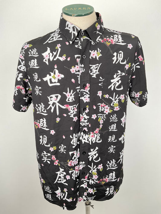 Camisa Negro Floral Just Sttitrade