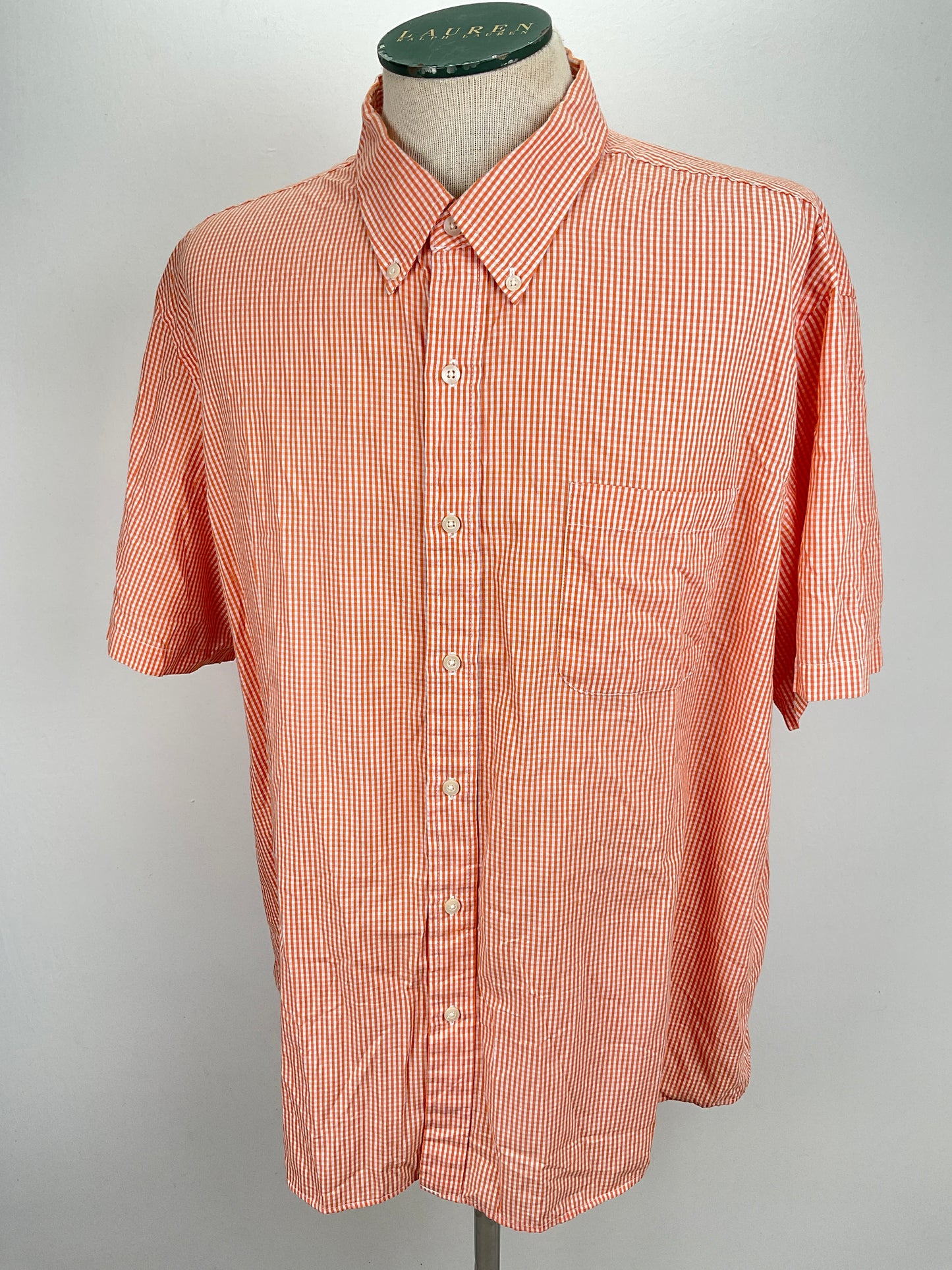 Camisa Naranja de Cuadro Saddlebred