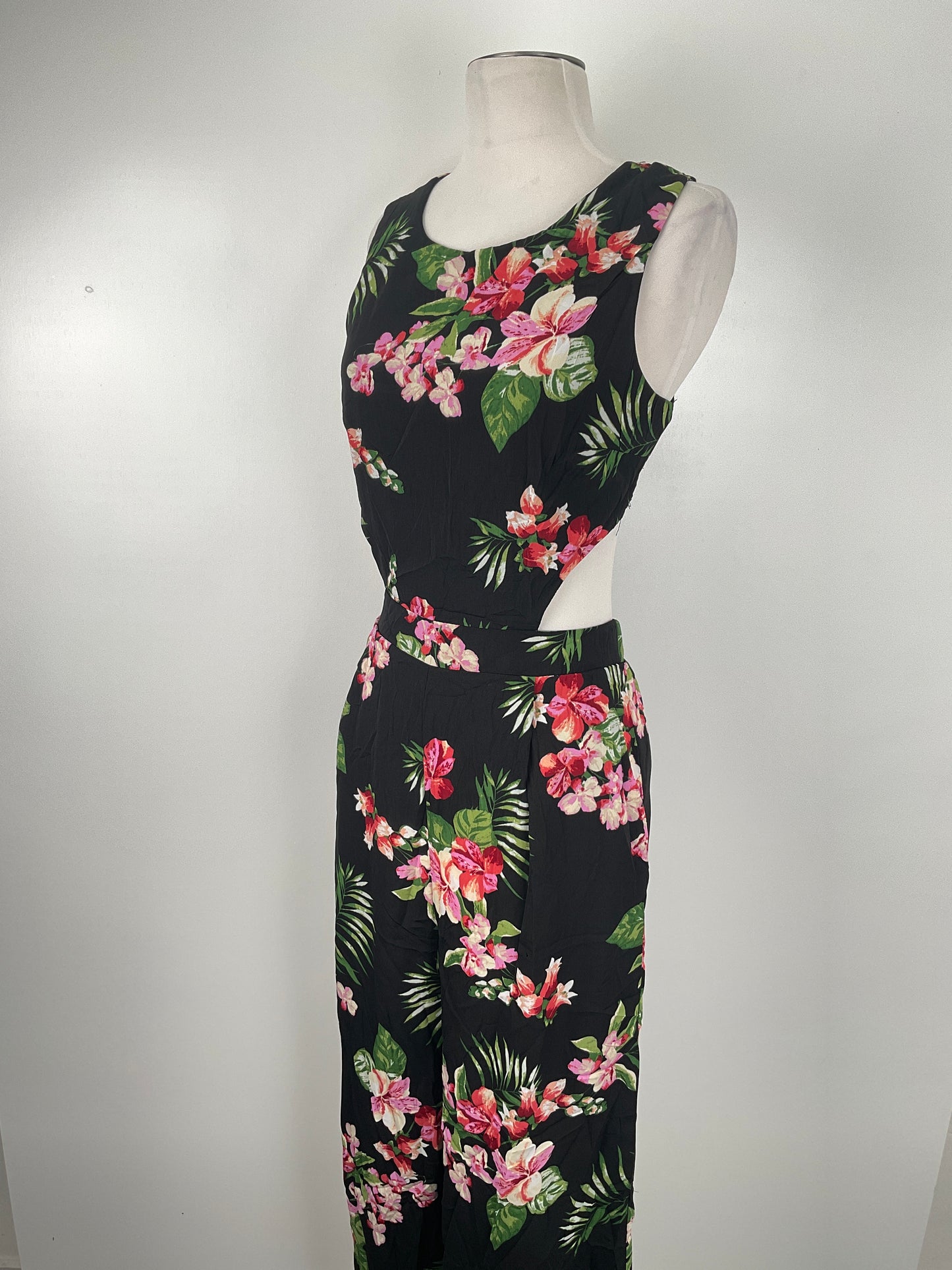 Enterizo Negro Floral Ambiance