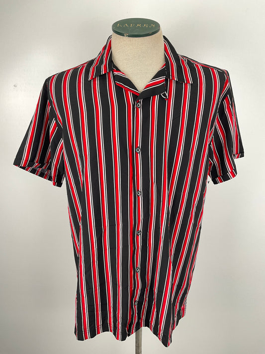 Camisa Negro de Rayas Stretch