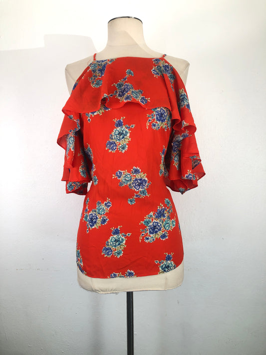 Blusa Naranja de Flores Story