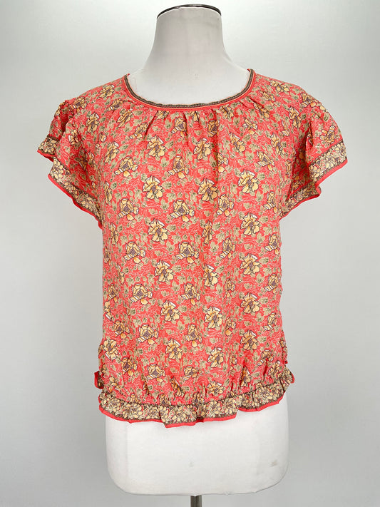 Blusa Naranja Floral Max Studio