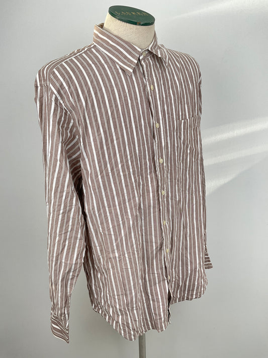 Camisa Marron de Rayas Gap