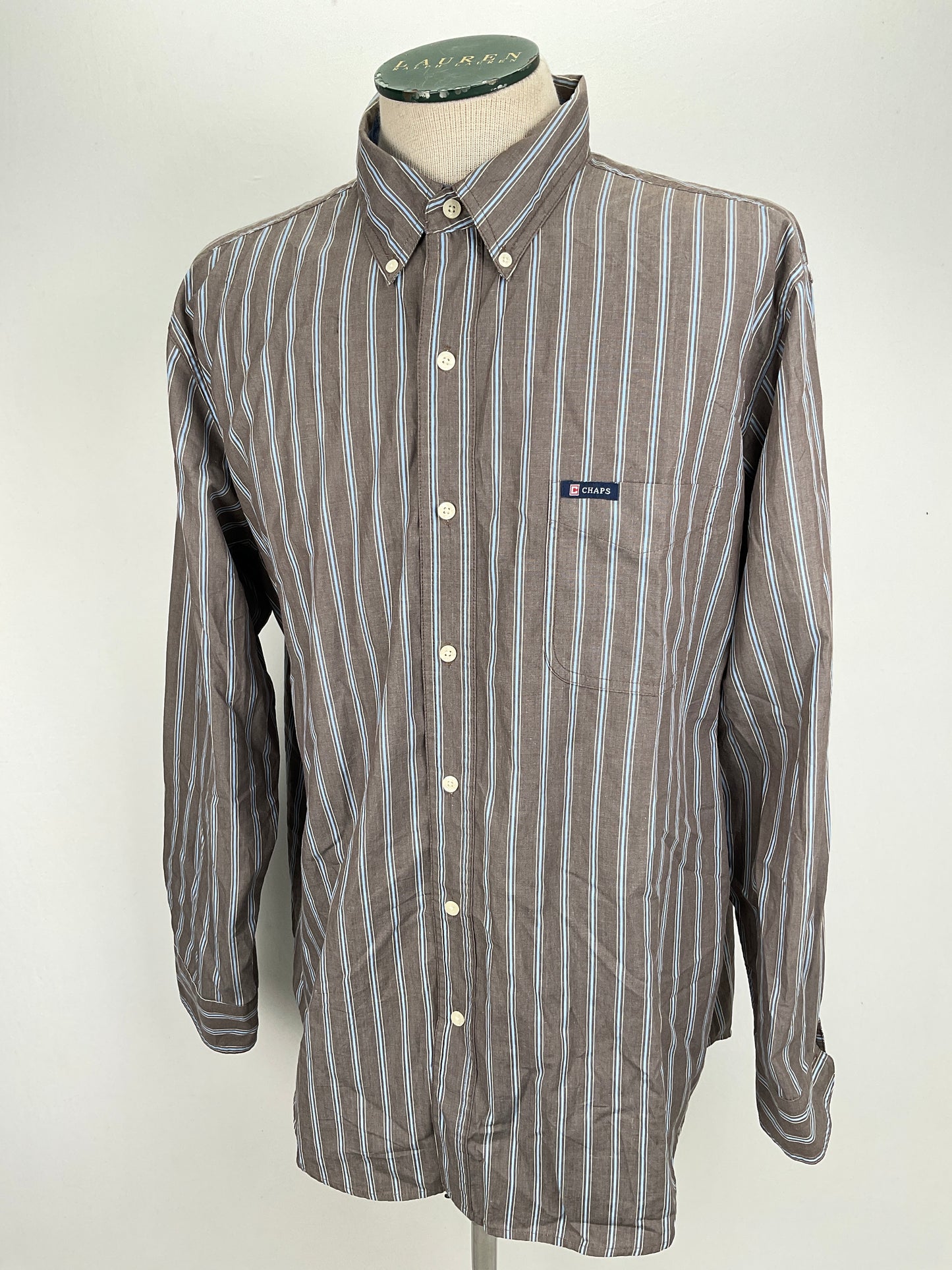 Camisa Marron de Rayas Chaps