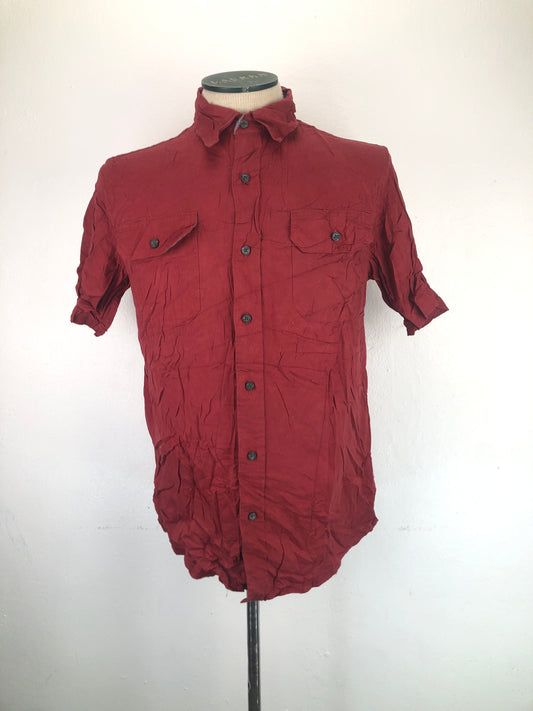 Camisa Rojo Vino Wrangle