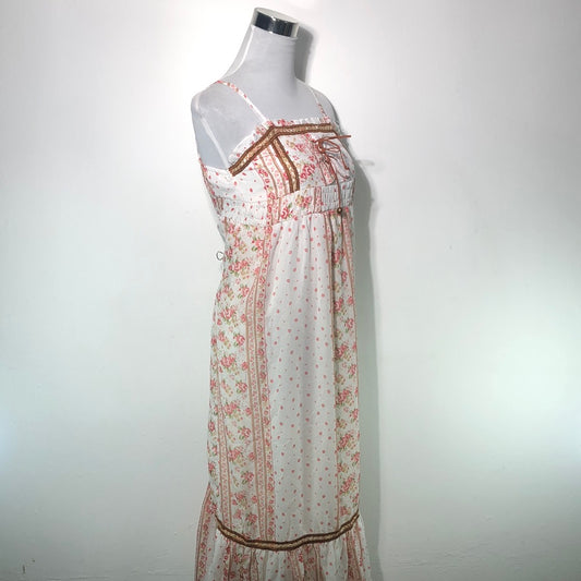 Vestido Crema de Flores Pudding