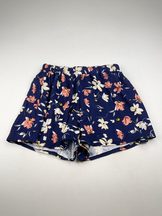Short Azul marino Floral Shein