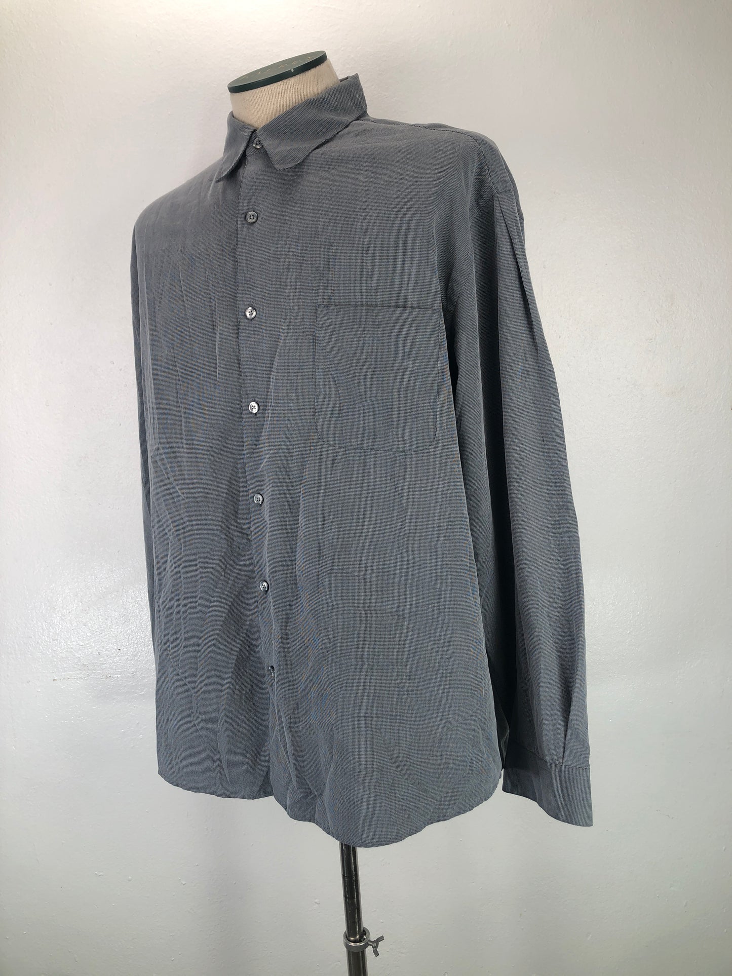Camisa Gris Perry Ellis Port Folio