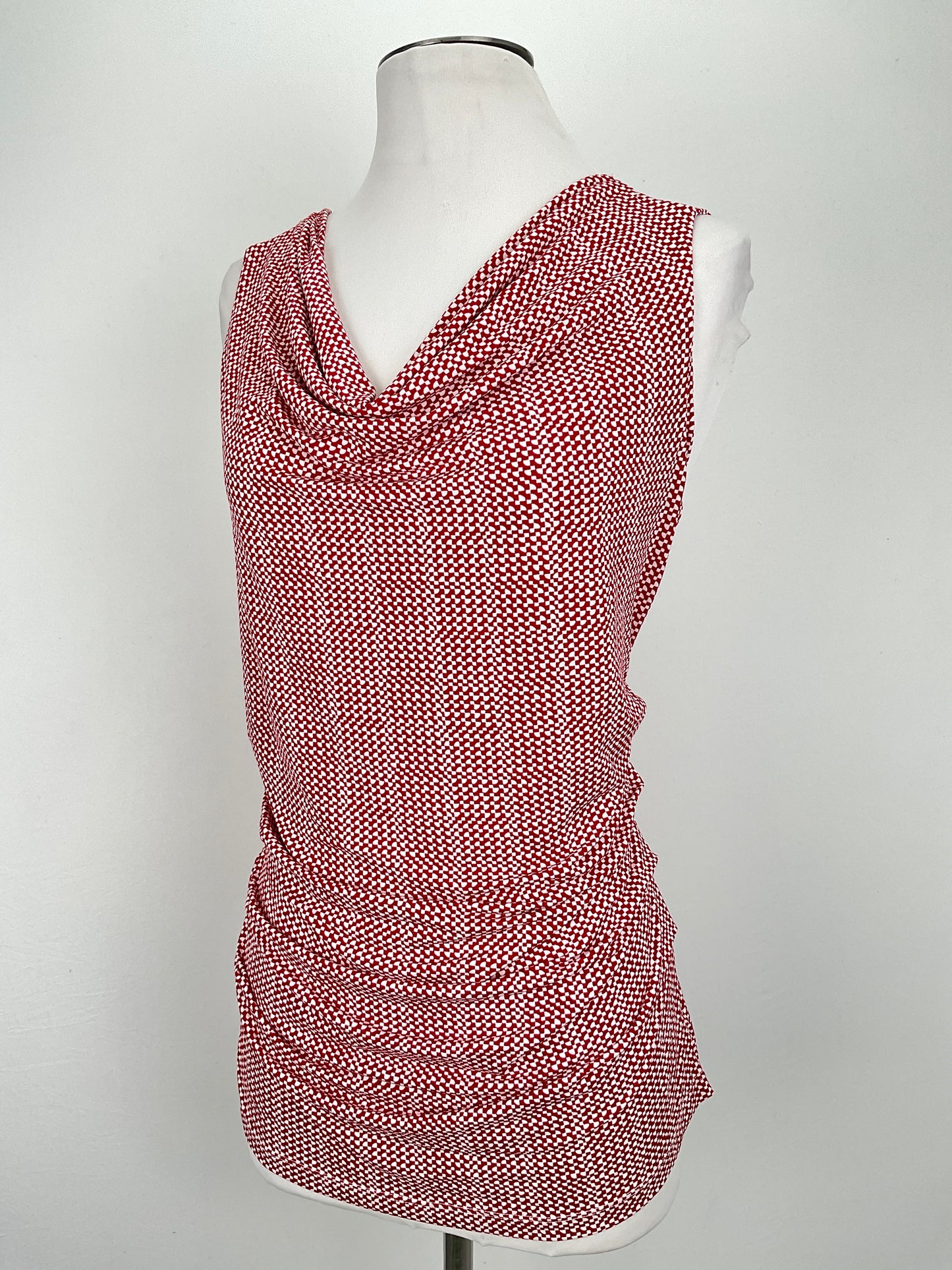 Blusa Rojo vino de Lunares Coldwater Creek
