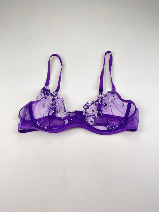 Brasier Morado Floral Variangis