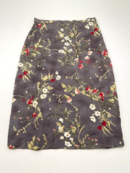 Falda Negro Floral AB Studio