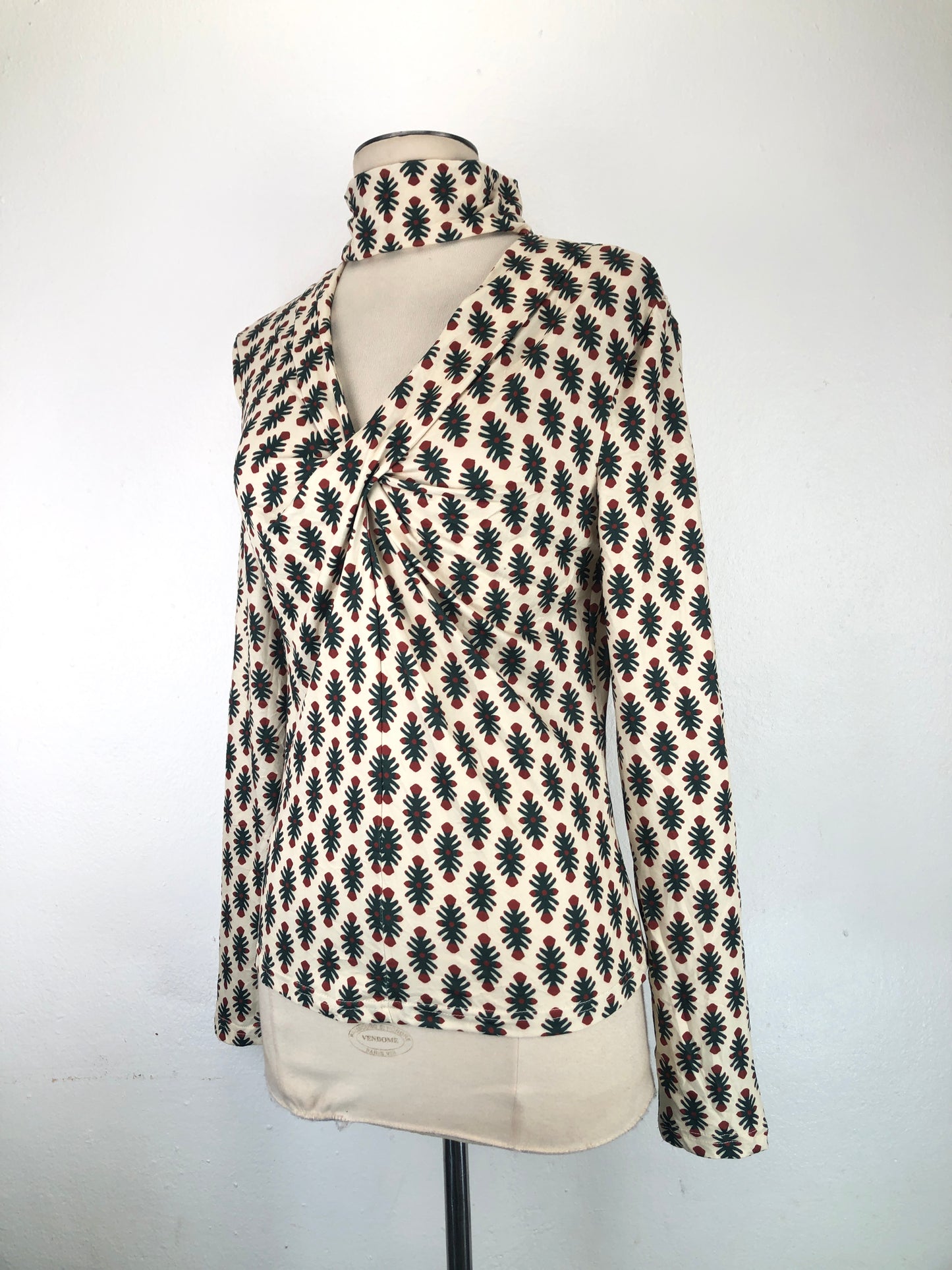 Blusa Crema de Flores Shein