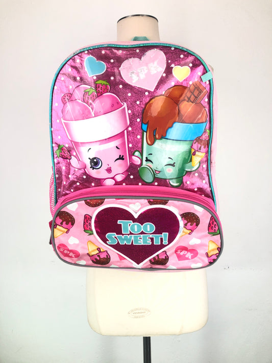 Mochila Rosado Shop kins