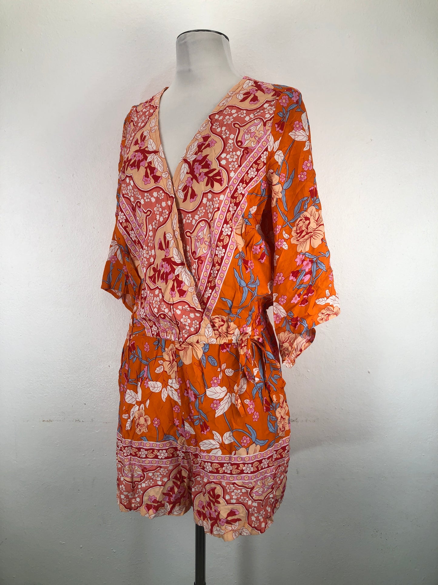 Enterizo Naranja Floral Venus Lascana