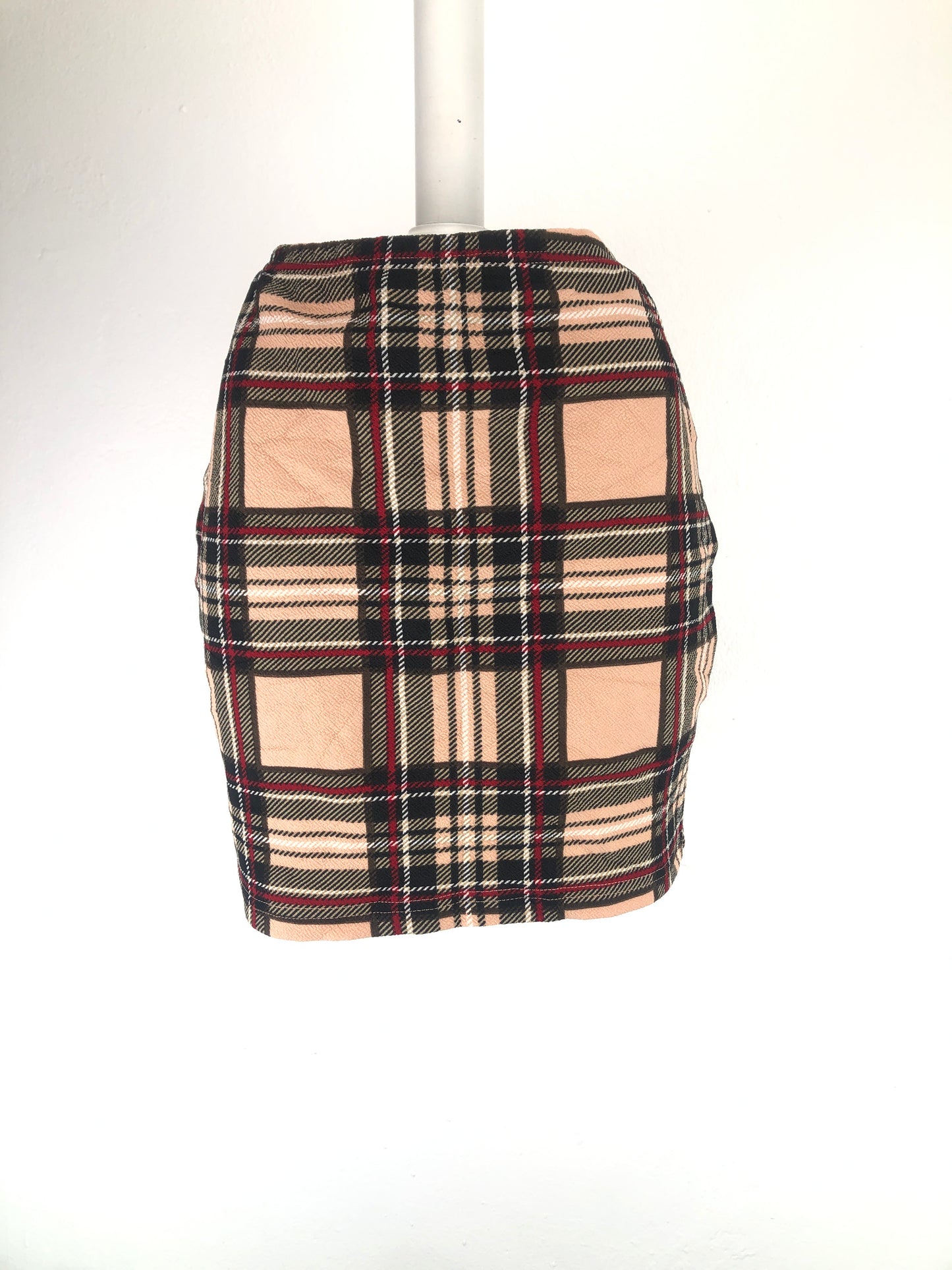 Falda Multicolor de Cuadro Shein