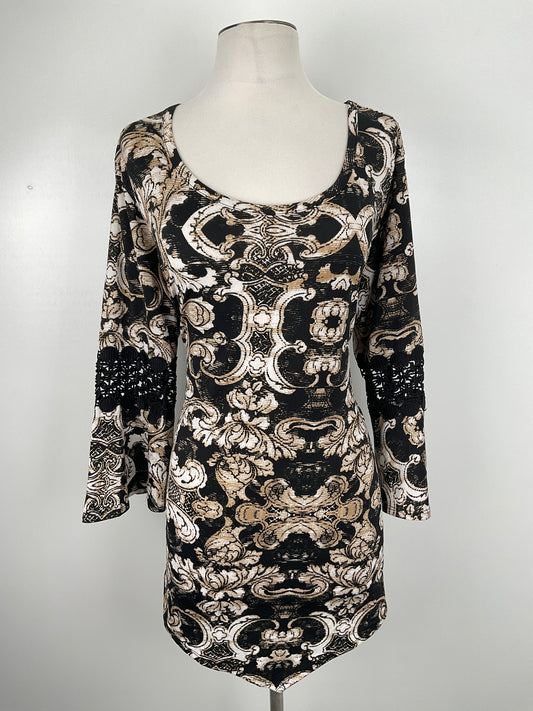 Blusa Negro Floral New Diretions