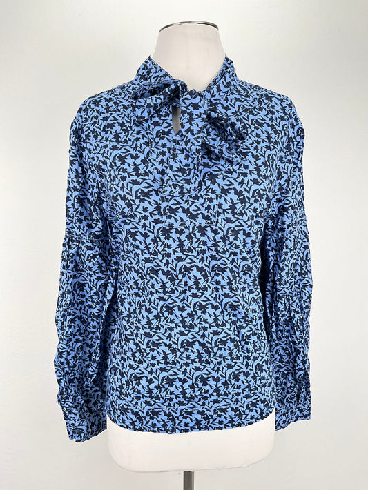 Blusa Azul Floral Loft
