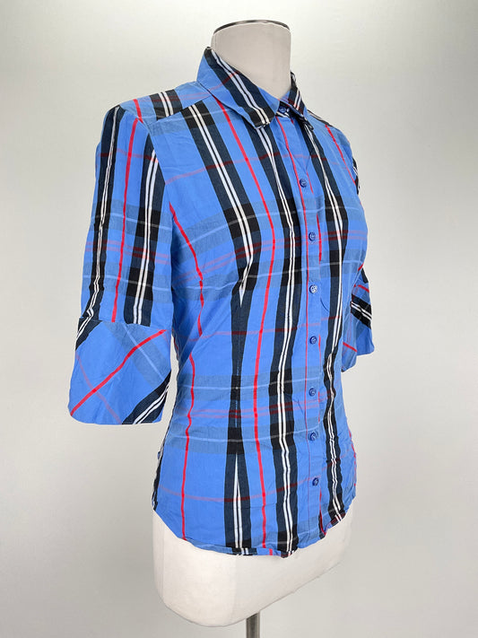 Camisa Azul de Rayas 7Avenue