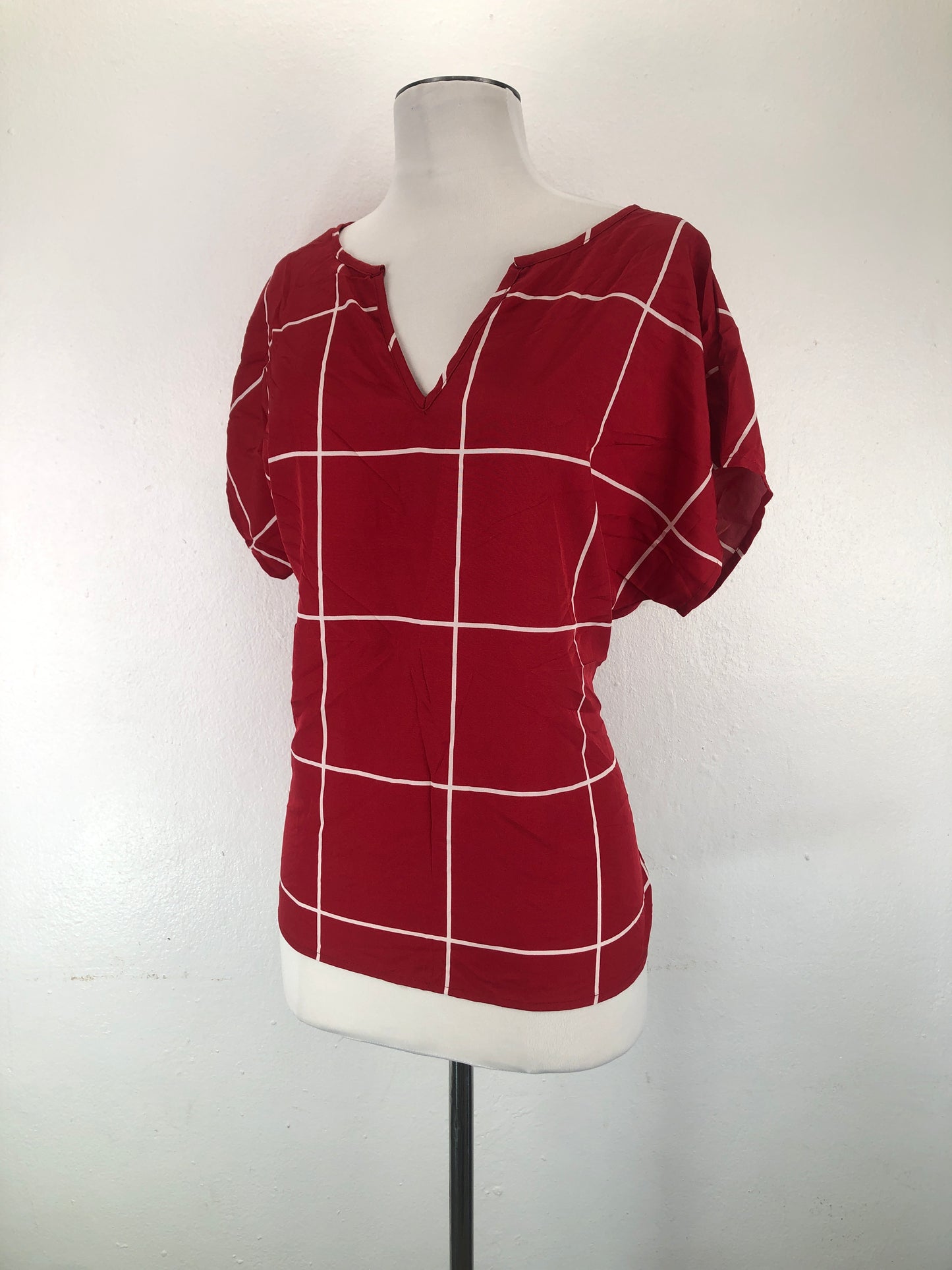 Blusa Rojo de Cuadro Emery Rose
