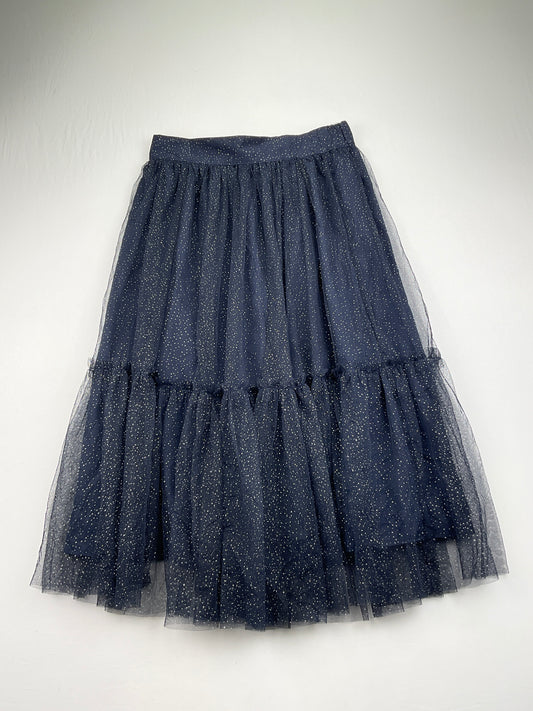 Falda Azul marino de Lunares Time and Tru