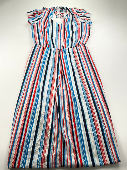 Enterizo Multicolor de Rayas Wrapper